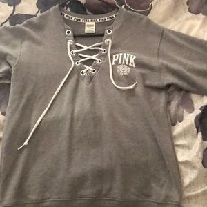 Pink long sleeve cute top